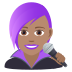 👩🏽‍🎤 woman singer: medium skin tone display on JoyPixels